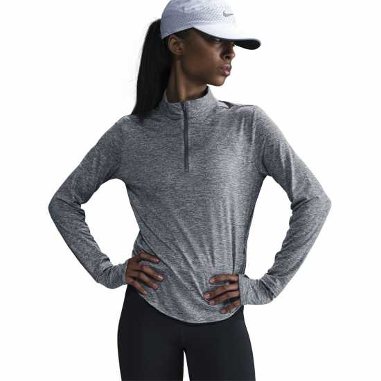 Nike Swift Women's 1/4-Zip Running Top Сив дим/Хтр Nike Swift Women's 1/4-Zip Running Top Сив дим/Хтр