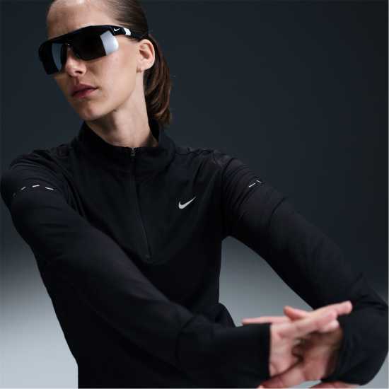 Nike Swift Women's 1/4-Zip Running Top Черно Атлетика