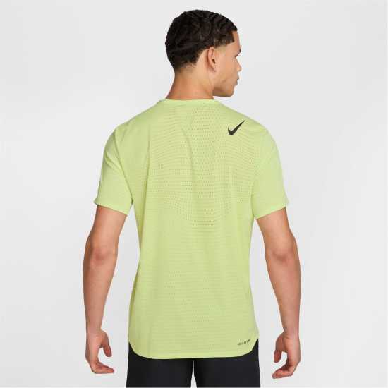 Nike Мъжка Тениска Къс Ръкав Aeroswift Short Sleeve Top Mens Лимон/Черен Атлетика