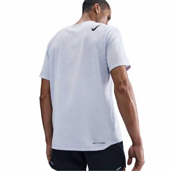 Nike Мъжка Тениска Къс Ръкав Aeroswift Short Sleeve Top Mens Ghost Blue Атлетика