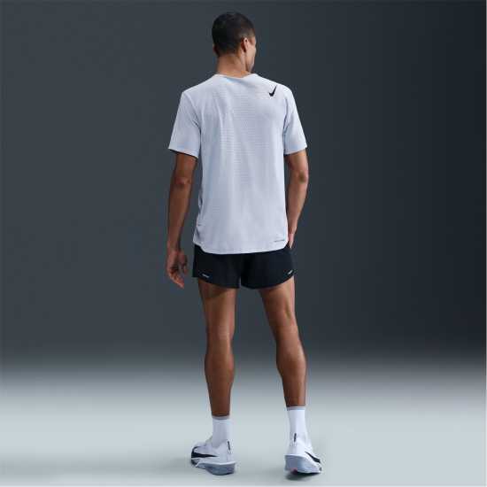 Nike Мъжка Тениска Къс Ръкав Aeroswift Short Sleeve Top Mens Ghost Blue Атлетика