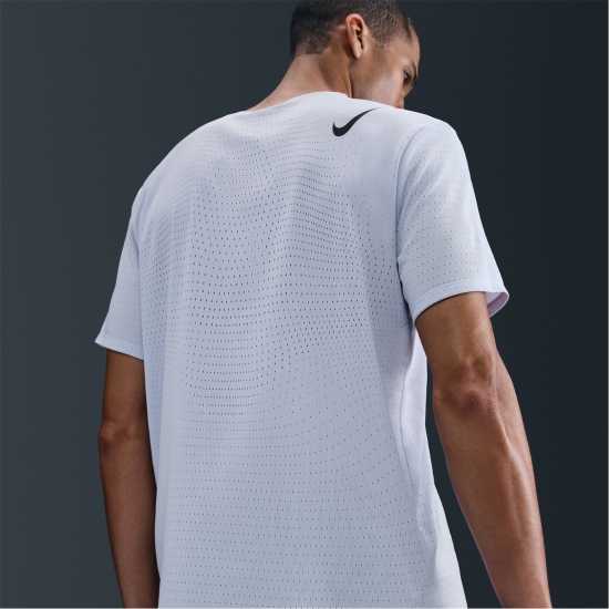 Nike Мъжка Тениска Къс Ръкав Aeroswift Short Sleeve Top Mens Ghost Blue Атлетика