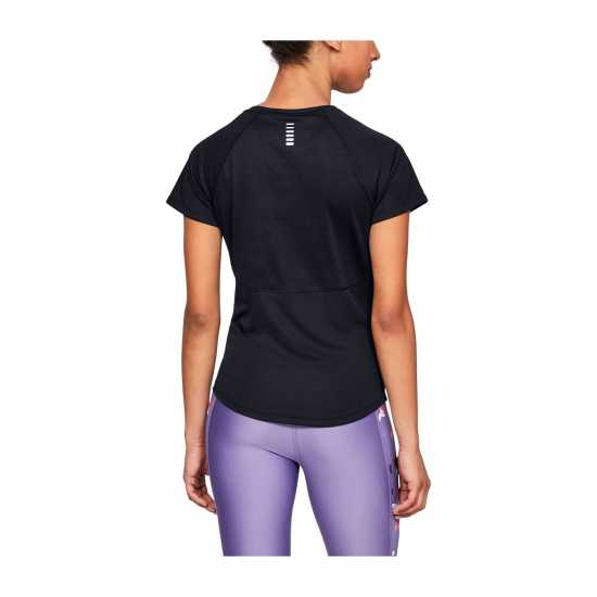 Under Armour Дамска Тениска Stripe T Shirt Ladies Black Дамски тениски и фланелки