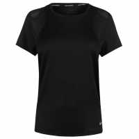 Nike Дамска Тениска T Shirt Ladies Black Дамски тениски и фланелки