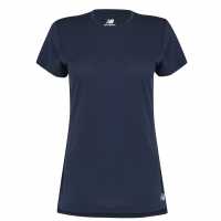 New Balance Дамска Тениска За Бягане Running T Shirt Ladies Navy Дамски тениски и фланелки