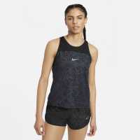 Nike Miler Run Division Women's Printed Running Tank Black Дамски тениски и фланелки