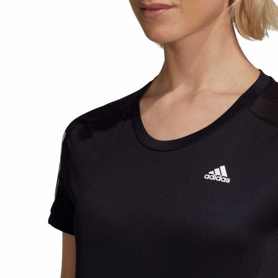 Adidas Дамска Тениска Own The Run T Shirt Ladies Black Дамски тениски и фланелки