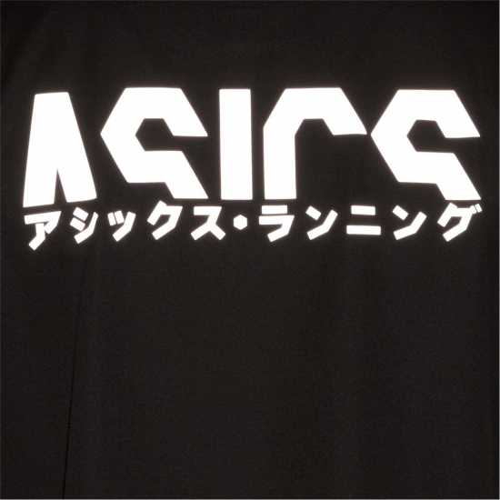 Asics Women's Katakana SS Running Top Black Дамски тениски и фланелки