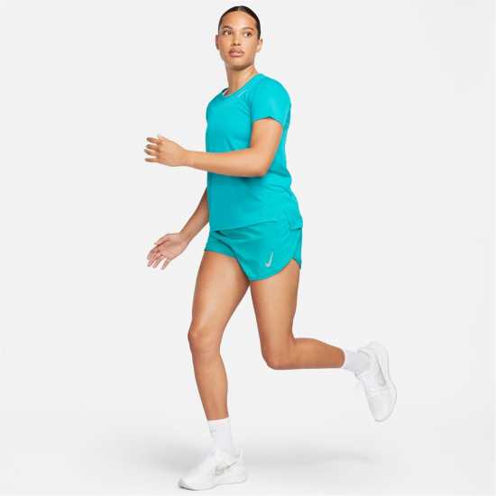 Nike Dri-Fit Short Sleeve Race Top Ladies Rapid Teal Атлетика