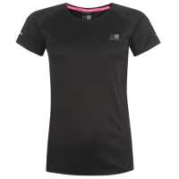 Karrimor Short Sleeve Run T-Shirt Black Дамски тениски и фланелки