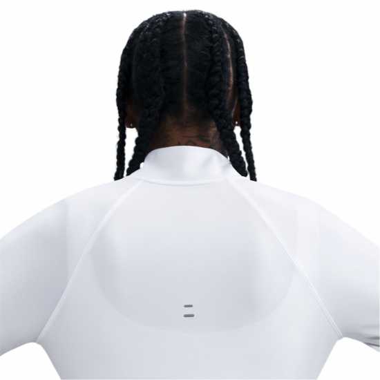 Nike Pacer Women's Long-Sleeve 1/2-Zip Running Top White/Silv Nike Pacer Women's Long-Sleeve 1/2-Zip Running Top White/Silv