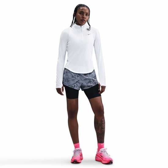 Nike Pacer Women's Long-Sleeve 1/2-Zip Running Top White/Silv Nike Pacer Women's Long-Sleeve 1/2-Zip Running Top White/Silv