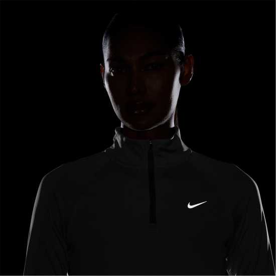 Nike Pacer Women's Long-Sleeve 1/2-Zip Running Top White/Silv Nike Pacer Women's Long-Sleeve 1/2-Zip Running Top White/Silv