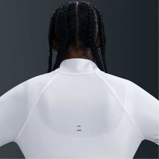 Nike Pacer Women's Long-Sleeve 1/2-Zip Running Top White/Silv Nike Pacer Women's Long-Sleeve 1/2-Zip Running Top White/Silv