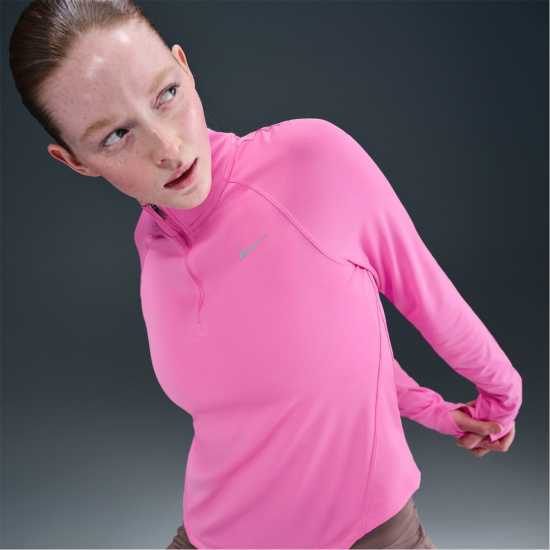 Nike Pacer Women's Long-Sleeve 1/2-Zip Running Top Игриво розово Nike Pacer Women's Long-Sleeve 1/2-Zip Running Top Игриво розово