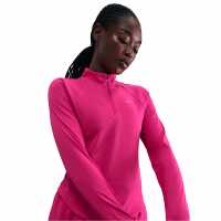 Nike Pacer Women's Long-Sleeve 1/2-Zip Running Top Ръсъм Роза 