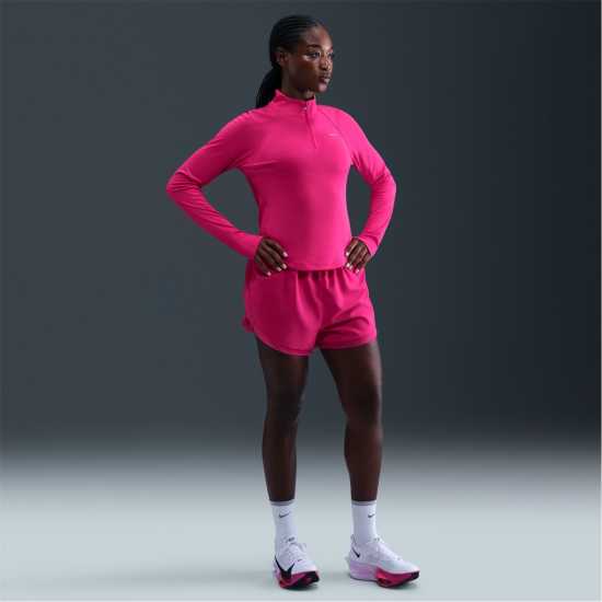 Nike Pacer Women's Long-Sleeve 1/2-Zip Running Top Ръсъм Роза 