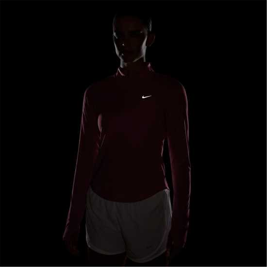 Nike Pacer Women's Long-Sleeve 1/2-Zip Running Top Peony 