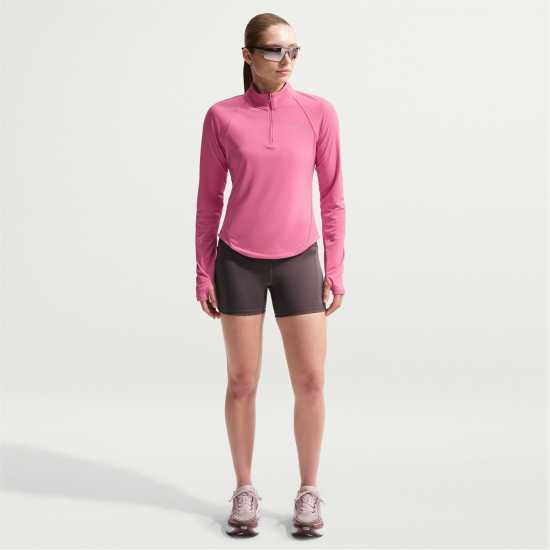 Nike Pacer Women's Long-Sleeve 1/2-Zip Running Top Peony 