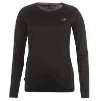 Karrimor Long Sleeve Running T-Shirt Black Дамски тениски и фланелки