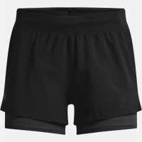Under Armour Iso-Chill 2In1 Running Shorts Black Дамски клинове за фитнес