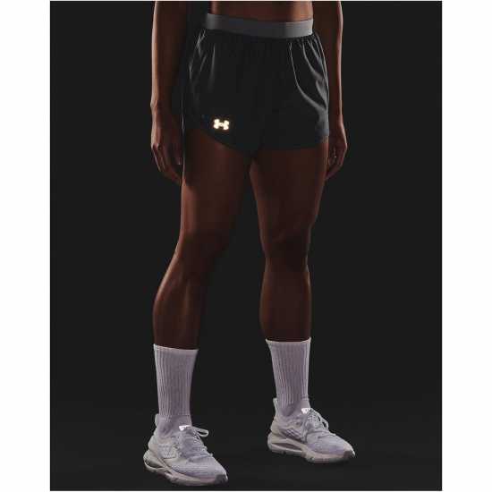 Under Armour Armour Ua Fly-By 2-In-1 Shorts Women's Стомана Пълна Хизер Under Armour Armour Ua Fly-By 2-In-1 Shorts Women's Стомана Пълна Хизер