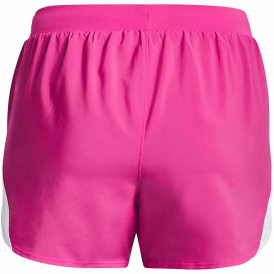 Under Armour Дамски Шорти Fly By 2 Shorts Womens Rebel Pink Дамски клинове за фитнес