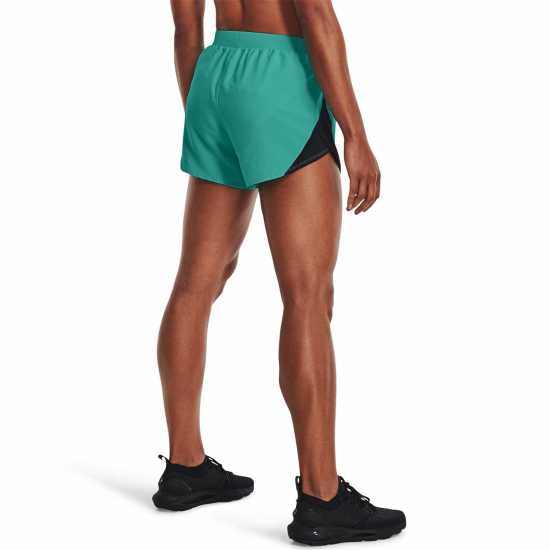 Under Armour Дамски Шорти Fly By 2 Shorts Womens Turquoise Дамски клинове за фитнес
