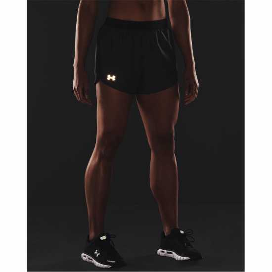 Under Armour Дамски Шорти Fly By 2 Shorts Womens Black/Heather Дамски клинове за фитнес