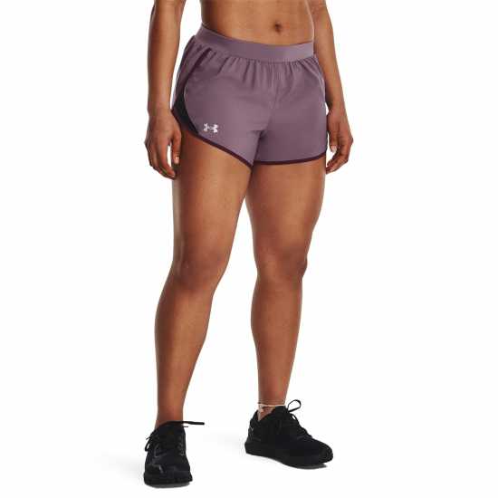 Under Armour Дамски Шорти Fly By 2 Shorts Womens Misty Purple Дамски клинове за фитнес