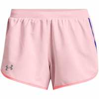 Under Armour Дамски Шорти Fly By 2 Shorts Womens Pink Дамски клинове за фитнес