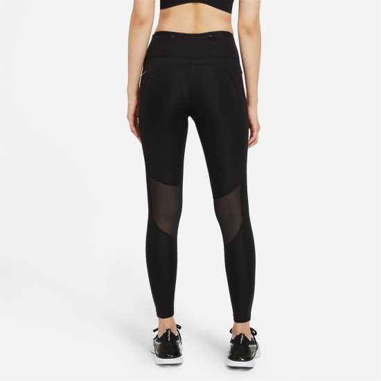 Nike Epic Fast Women's Running Tights Black/Silver - Дамски клинове за фитнес