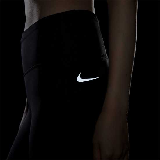 Nike Epic Fast Women's Running Tights Black/Silver - Дамски клинове за фитнес