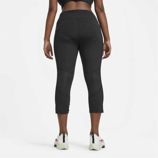 Nike Crop Running Leggings Black Дамски клинове за фитнес