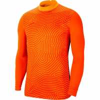 Nike Мъжка Тениска Gardien Long Sleeve Goal Keeper T Shirt Mens Total Orange Вратарски ръкавици и облекло