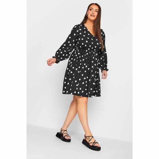 Studio Curve Long Sleeve V Neck Dress  