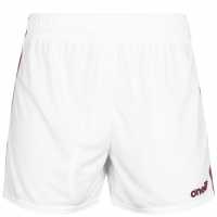 Oneills Mourne Shorts Senior White/Maroon Мъжки къси панталони