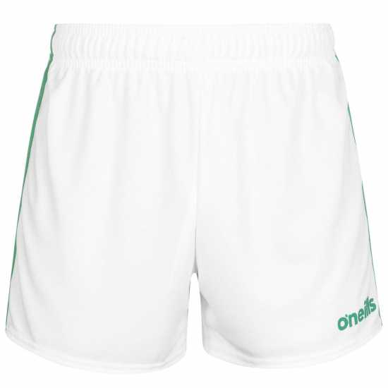 Oneills Mourne Shorts Senior White/Green Мъжки къси панталони