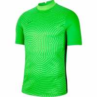 Nike Мъжка Риза Gardien Short Sleeve Goalkeeper T-Shirt Mens Green Strike Вратарски ръкавици и облекло