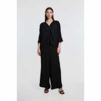 Be You Knot Front Top And Trouser Set