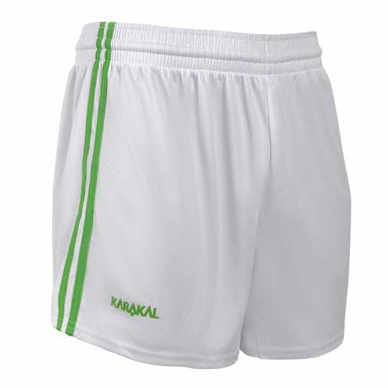 Karakal Gaelic Shorts Senior Бяло/Зелено Karakal Gaelic Shorts Senior Бяло/Зелено