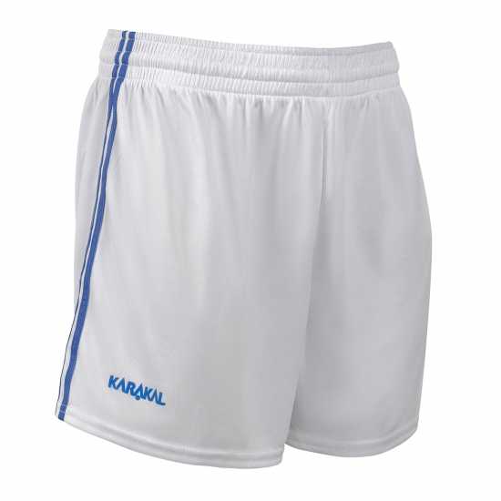 Karakal Gaelic Shorts Senior Бяло/Кралско Karakal Gaelic Shorts Senior Бяло/Кралско