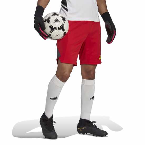 Вратарски ръкавици и облекло Adidas Tiro 23 Pro Goalkeeper Shorts TC Червено/T Тъмно сиво Adidas Tiro 23 Pro Goalkeeper Shorts TC Червено/T Тъмно сиво Вратарски ръкавици и облекло