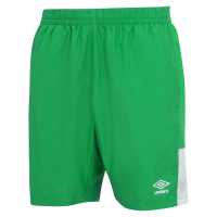 Umbro Момчешки Къси Гащи Poly Shorts Junior Boys Green/Emrald/Wh Детски къси панталони