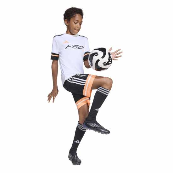 Adidas Дамски Къси Шорти За Тренировка F50 Training Shorts Juniors Черно/Оранжево Adidas Дамски Къси Шорти За Тренировка F50 Training Shorts Juniors Черно/Оранжево