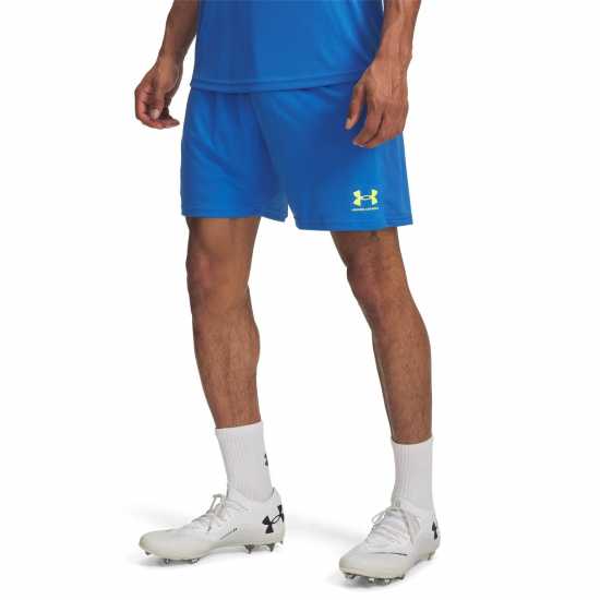 Under Armour Дамски Къси Шорти За Тренировка Challenger Training Shorts Mens Синьо/Жълто Under Armour Дамски Къси Шорти За Тренировка Challenger Training Shorts Mens Синьо/Жълто