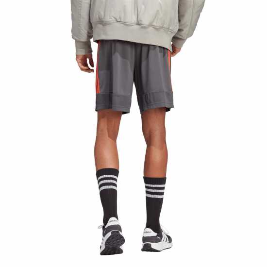 Adidas Дамски Къси Шорти За Тренировка Mens Sereno Training Shorts Grey/Orange Мъжки къси панталони