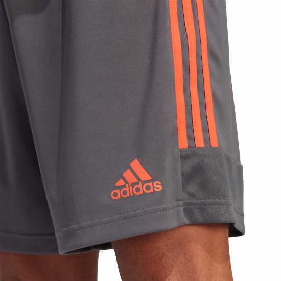 Adidas Дамски Къси Шорти За Тренировка Mens Sereno Training Shorts Grey/Orange Мъжки къси панталони