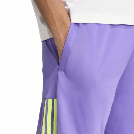 Adidas Дамски Къси Шорти За Тренировка Sereno Training Shorts Mens Лилаво/Жълто 