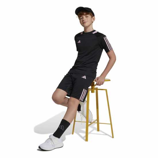 Adidas Дамски Къси Шорти За Тренировка Sereno Training Shorts Juniors Черно/Розово Детски къси панталони